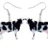 Acrylic Cow Earrings-Realistic Holstein and Highland