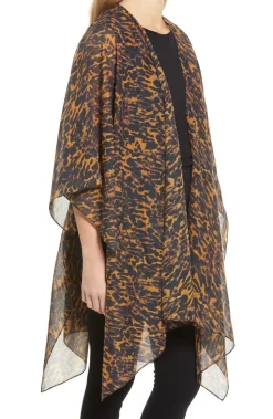 ALL SAINTS Ambient Leopard Print Ruana 