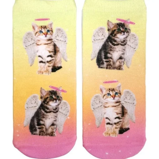 Angel Kitten Adorable Cat Ankle Socks *