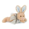 Baby Bunny Rattle with Bow by Bearington