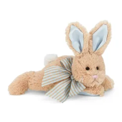 Baby Bunny Rattle with Bow by Bearington