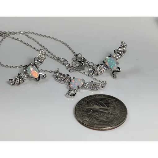 Bat Jewelry Created Opal Sterling Silver