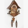 Bears and Cabin Fine Cuckoo Clock Made in Germany Baiersdorf