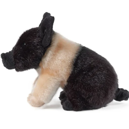 Black and Pink Hampshire Piglet Plushie