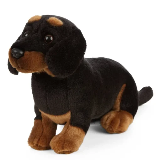 Black and Tan Dachshund Plush Puppy- Eco-Friendly