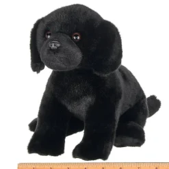 Black Lab Plush Sitting Puppy Dog by Bearington Collection - Chase