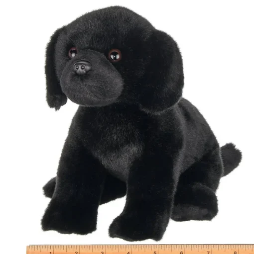Black Lab Plush Sitting Puppy Dog by Bearington Collection - Chase