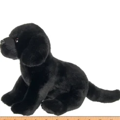 Black Lab Plush Sitting Puppy Dog by Bearington Collection - Chase