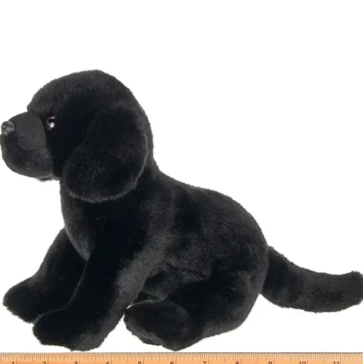 Black Lab Plush Sitting Puppy Dog by Bearington Collection - Chase