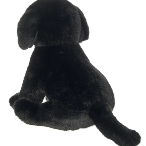 Black Lab Plush Sitting Puppy Dog by Bearington Collection - Chase