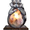Capiz Raccoon Accent Lamp Handmade