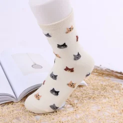 Cat Crew Socks-Cute Kitty Cat Socks in 5 Colors!