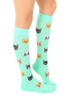 Cat Knee High Compression Socks! Feel Good & Look Cute Too! *