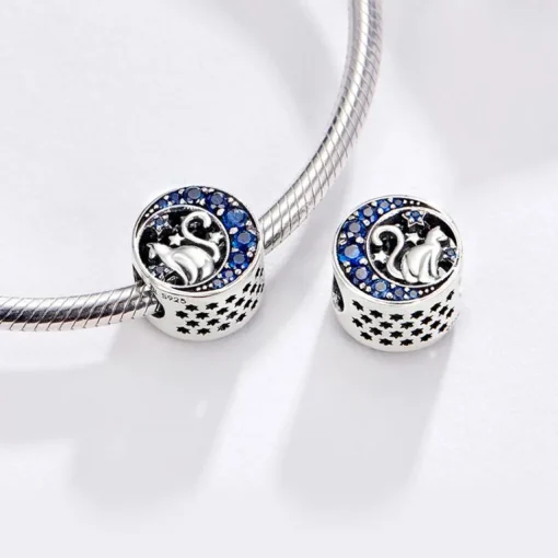 Cat Lovers Pandora Style Charm Collection Sterling Silver