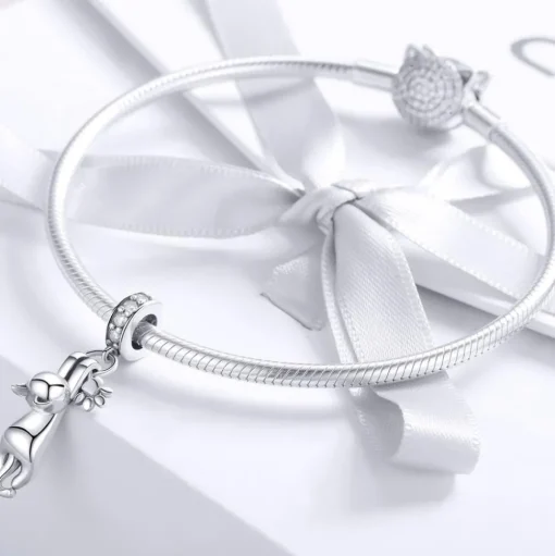 Cat Lovers Pandora Style Charm Collection Sterling Silver