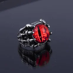 Colorful Eye in Bony Claws Ring- 4 Colors! Very Cool!