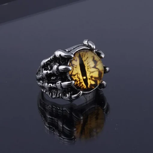 Colorful Eye in Bony Claws Ring- 4 Colors! Very Cool!