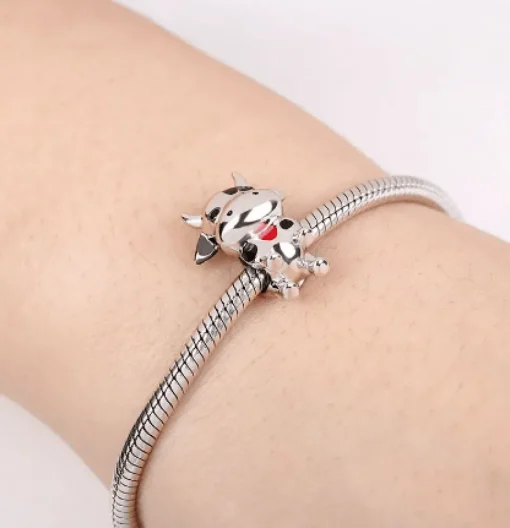 Cow & Llama & Horse Charms for Pandora Style Bracelets Sterling Silver Farm Animal Charms