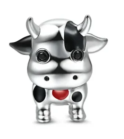 Cow & Llama & Horse Charms for Pandora Style Bracelets Sterling Silver Farm Animal Charms