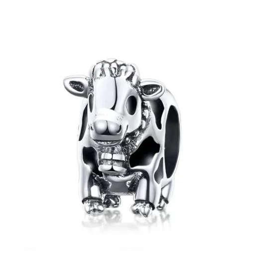 Cow & Llama & Horse Charms for Pandora Style Bracelets Sterling Silver Farm Animal Charms