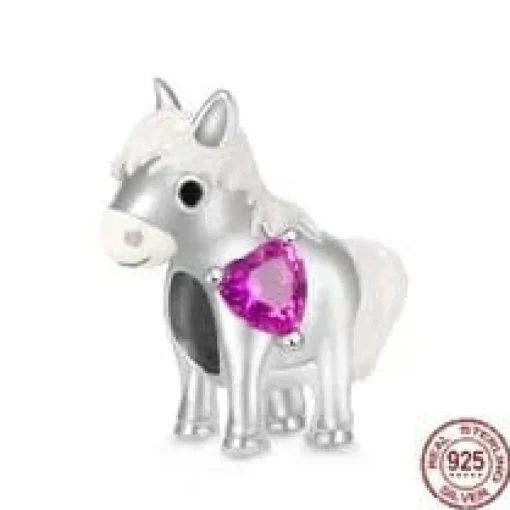 Cow & Llama & Horse Charms for Pandora Style Bracelets Sterling Silver Farm Animal Charms