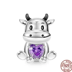 Cow & Llama & Horse Charms for Pandora Style Bracelets Sterling Silver Farm Animal Charms