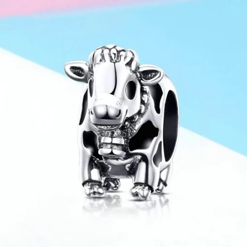 Cow & Llama & Horse Charms for Pandora Style Bracelets Sterling Silver Farm Animal Charms