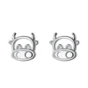 Cow Earrings Sterling SIlver Studs*