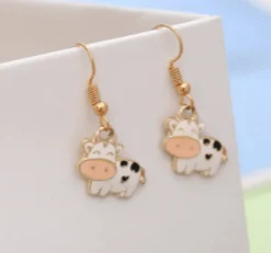 Cow Earrings-Cute Fashion Bovine Earrings!*