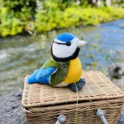 Cute Plush Blue Tit 12 cm Stuffed Animal by Teddy Hermann Fine Quality