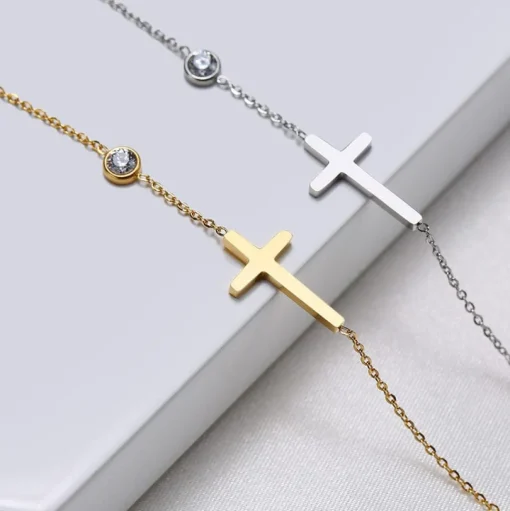 Dainty Cross Bracelet