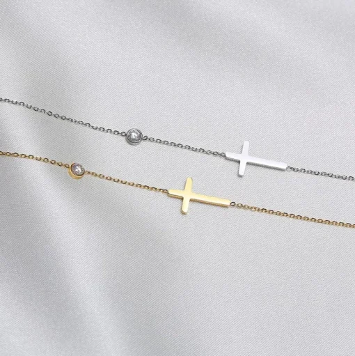 Dainty Cross Bracelet