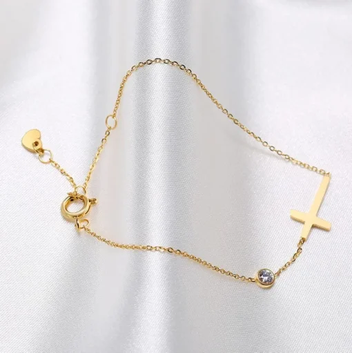 Dainty Cross Bracelet