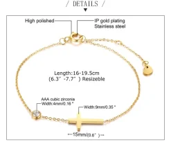 Dainty Cross Bracelet