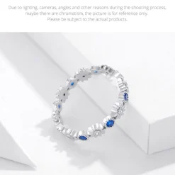 Daisy Freeform Rings Very Unique! Sterling Silver with Cubic Zirconia