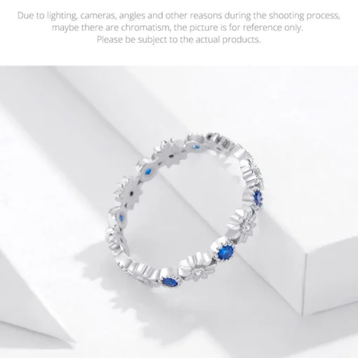 Daisy Freeform Rings Very Unique! Sterling Silver with Cubic Zirconia
