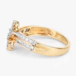 Diamond Butterfly Ring 14K Yellow Gold