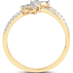 Diamond Butterfly Ring 14K Yellow Gold