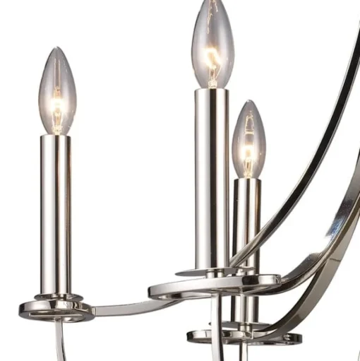 Dione 6-Lght Chandelier Plshd Nckl