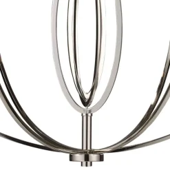 Dione 6-Lght Chandelier Plshd Nckl