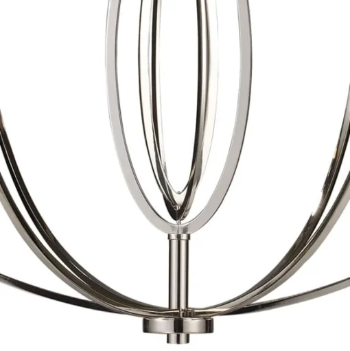 Dione 6-Lght Chandelier Plshd Nckl