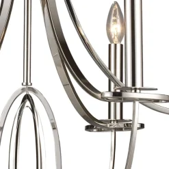 Dione 6-Lght Chandelier Plshd Nckl