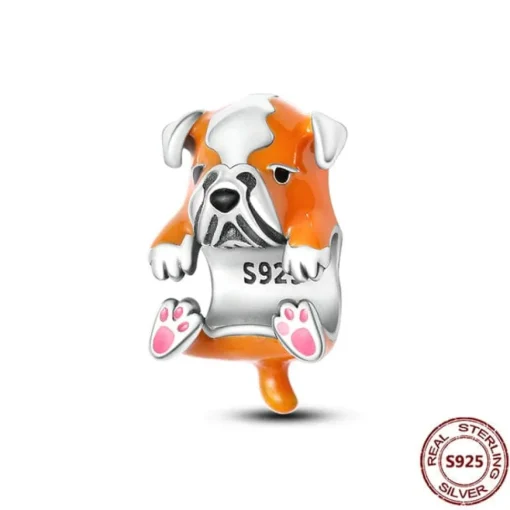 Dog Charm Collection Pandora Style Charms Sterling Silver Boston, Frenchie, Chi, Schnauzer, Puppy