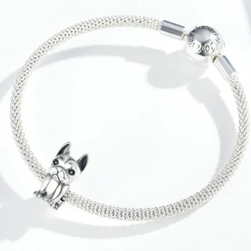Dog Charm Collection Pandora Style Charms Sterling Silver Boston, Frenchie, Chi, Schnauzer, Puppy