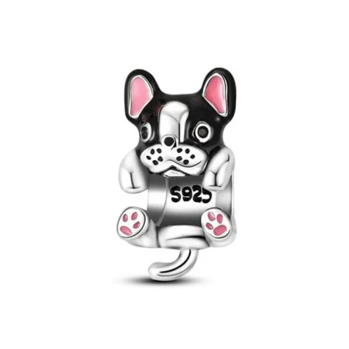 Dog Charm Collection Pandora Style Charms Sterling Silver Boston, Frenchie, Chi, Schnauzer, Puppy