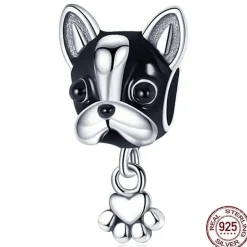 Dog Charm Collection Pandora Style Charms Sterling Silver Boston, Frenchie, Chi, Schnauzer, Puppy