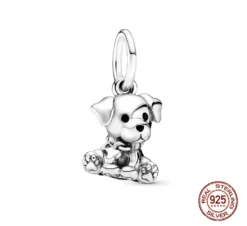 Dog Charm Collection Pandora Style Charms Sterling Silver Boston, Frenchie, Chi, Schnauzer, Puppy