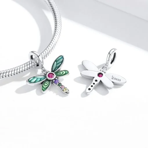 Dragonfly Charms or Pendants Sterling Silver 925