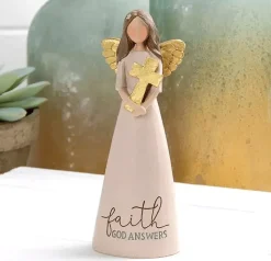 Faith God Answers Angel Figurine