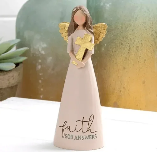 Faith God Answers Angel Figurine